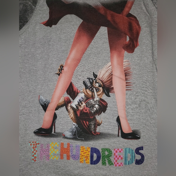 The Hundreds 80s Horror inspired grey tank top size Large - Picture 2 of 5